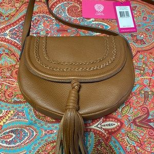 Vince Camuto Brown Leather Crossbody Bag